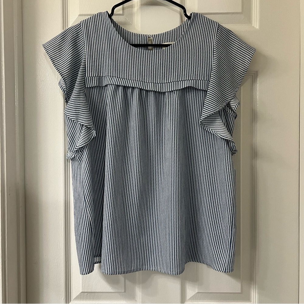 Monteau Striped Blouse